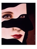 Woman/Man Face Giclee Print