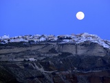 Full Moon over Santorini