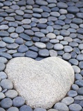 Heart Shaped Stone Fotografie-Druck