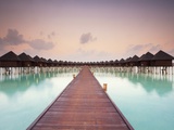 Buy Boardwalk and Water Bungalows after Sunset at AllPosters.com