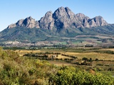 Groot Drakenstein mountains above Franschhoek Photographic Print