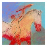 Spear Beside a Horse Giclee Print