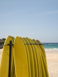 Surfboards at st ives in cornwall