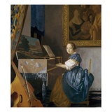 Buy A Young Woman Seated at a Virginal at AllPosters.com