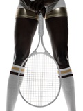 A Woman Holding a Tennis Racket