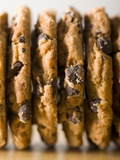 Row of cookies, close-up