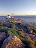 Trial Island Lighthouse with the Strait of Juan De Fuca in Background, Victoria, British Columbia, 
