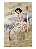 Buy Illustration of Boy Waking Up as Merman by Charles Robinson at AllPosters.com