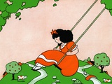 Girl on swing