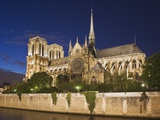 Notre Dame Cathedral at twilight