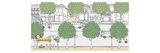 Buy People waiting in bus stop on road at AllPosters.com