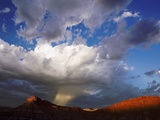 Hail Storm above Red Rock