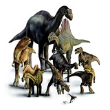 A composite of dinosaurs that lived in the Southern Hemisphere.