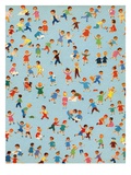 Background Illustration of Children Playing
