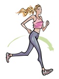 Woman jogging
