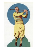 Illustration of Man Golfing