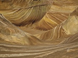 Colorful sandstone layers of The Wave at Coyote Buttes