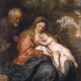 Rest on the Flight into Egypt by Anthony van Dyck