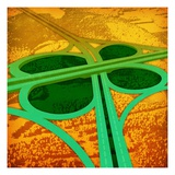 Green clover overpass