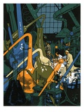 Buy Illustration of Men in Chemistry Lab at AllPosters.com