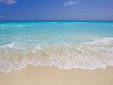 White sand beach in Cancun Photographic Print