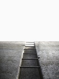 Ladder in concrete wall