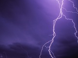 Lightning Bolts Above Colorado at Night