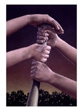 Hands on Baseball Bat
