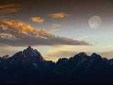Sunset over Teton Range