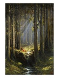 Figures by a Woodland Stream