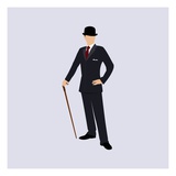 A Stereotypical British Gentleman Giclee Print