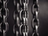 Close Up of Chain Links Photographic Print