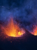 Lava erupting from Eyjafjallajokull