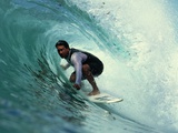 Buy Professional Surfer Riding a Wave at AllPosters.com