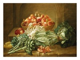 Buy Still Life of Artichokes, Cabbages and Peaches at AllPosters.com