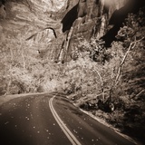 Road Winding by Cliffs