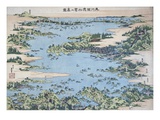 Map of Shiogama and Matsushima in Oshu