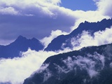 Mountains Shrouded by Clouds