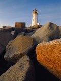 Buy Rocks near Peggy's Cove Light at AllPosters.com