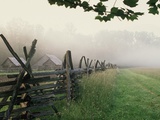 Morning Fog on a Mountain Farm