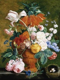 A Vase of Rich Summer Flowers