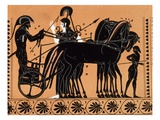 Departure of Iolas in a Chariot, Assisted by Athena, for the Games Given in Honor of Pelias Print b Giclee Print