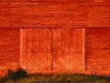 Detail of a Red Barn