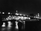 Buy Night View Of Brooklyn Bridge at AllPosters.com
