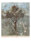 Roman Fresco of Tree with Birds Giclee Print
