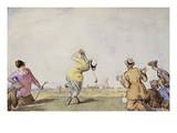 Late Edwardian Golfing Scene