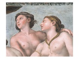 Detail of Two Graces from the Loggia of Cupid and Psyche Giclee Print