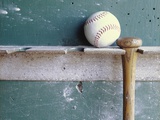 Buy Baseball and Bat on Rack at AllPosters.com