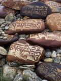 Buy Buddhist Prayers on Carved Mani Stones in Tibet at AllPosters.com