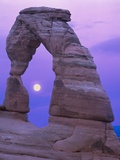 Moon Framed by the Delicate Arch Photographic Print